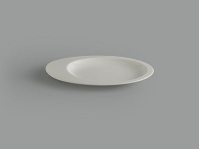 Dĩa oval 1 ngăn 26 cm Gourmet trắng ngà